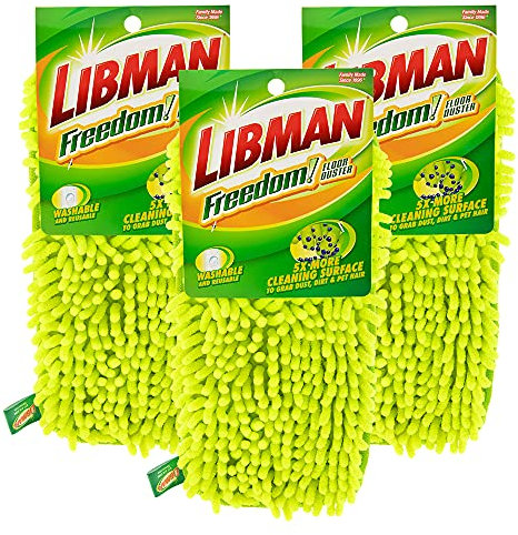 Libman 1486 Freedom Floor Duster Refill Dry Dust Mop Replacement Heads for The Libman Freedom Floor Duster – 3 Pack, Green
