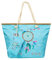 Weinsamkeit Große Strandtasche mit Reißverschluss, Damen Strandtasche Große XXL Shopper Schultertasche Beach Bag fur Reisen, Strand, Schwimmbad (F)