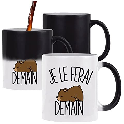 Mug Magique Ours Brun Je le ferai demain