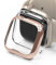 Ringke Slim (2 Pezzi) Compatibile con Cover Apple Watch 9/8 / 7 41mm, Custodia Sottile Rigida PC Antigraffio - Clear & Chrome Rose Gold