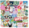 100Pcs Love World Peace Aufkleber, Wasserdichtes Vinyl Hoffnung Aufkleber für Wasserflaschen Laptop Gepäck Tasse Computer Handy Skateboard, Geschenk für Kinder Jugendliche Erwachsene