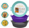GLORAND Set 3 Teglie Per Friggitrice Ad Aria, Accessori Friggitrice Ad Aria, Contenitori Per Friggitrice Ad Aria, Stampi In Silicone, Ebook Libro Di Ricette Friggitrice Ad Aria Gratis