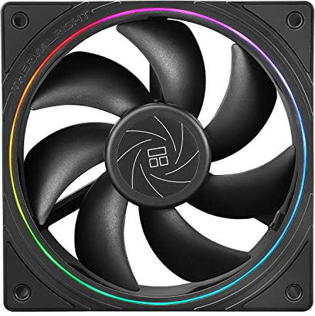 Thermalright TL-S12 Ventilateur de processeur Ventilateur de refroidissement de boîtier de 12cm,ventilateur d’ordinateur silencieux de connecteur PWM,ventilateur de refroidissement jusqu’à 1500 tr/min
