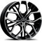 GMP Felgen, matt, 6,5 x 16, 4 x 108 und 25 Black Diamond