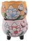 GANAZONO 2st Handbemalter Sukkulenten-blumentopf Dreibein-pflanztopf Mini-sukkulententopf Blumentopfvase Bonsai-pflanzgefäße Saftige Vase Pflanzer Saftige Töpfe Kaktus Keramik Schreibtisch