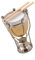 Modèle De Timbale Miniature De 6.5cm, Mini Instrument De Musique Ne Peut Pas Jouer Maison Ornements Instrument