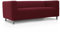 FAVERTI® Super elastischer Sofabezug, kompatibel mit dem Sofa KLIPPAN 2-Sitzer von IKEA | Modell Novele | Bordeaux | Qualitätsschutz aus Jacquard-Stoff und Baumwollgefühl