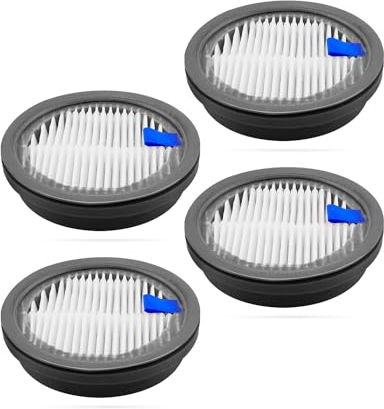 ULXIOM HEPA-Filter-Ersatz, passend für Afoddon A200 PRO ORFELD B08 C10A C10G NEQUARE S12 S25 S26 Serie Home Cordless Staubsauger, E11 Grade mit Schaumstoff-Vorfilter, 4 Stück