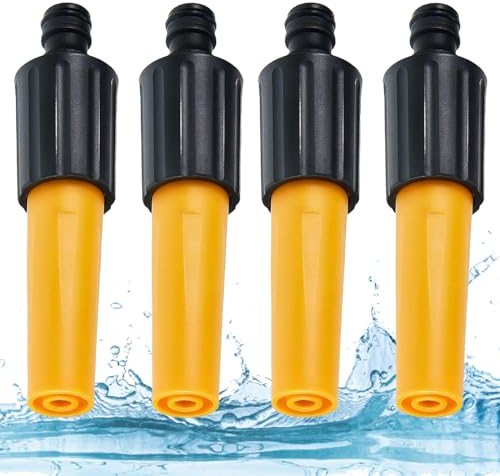 4 Pcs Hose Nozzles, Rotate Nozzle to Adjust The Water Flow, Garden Hose Nozzles & Spray Guns, Watering Nozzle Classic Adjustable Head, for Watering Plants Car Washing Shower Pet