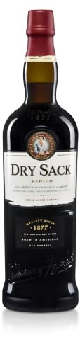 Dry Sack Medium Sherry 0,75L | Medium Sherry aus Jerez, Spanien | Palomino & Pedro Ximénez Trauben | in Ex-Bourbonfässer gereift | 19,5% Vol | aufgespriteter Weißwein