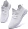 AZSDXS Leicht Turnschuhe Sportschuhe Damen Sneaker Atmungsaktive Hallenschuhe Sommer Schuhe Laufschuhe Outdoor für Fitness Tennis Jogging Bequem Straßenlaufschuhe Weiße 37