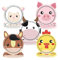 50pcs Farm Animals Party Paper Plates,7 inch Safari Zoo Animal Paper Tableware Cow Sheep Pig Chicken and Donkey Animal Party Plates for Baby Shower Kids Birthday Jungle Animals Party Table Décor
