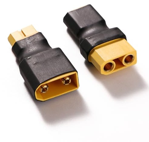 YIXISI 2 Stücke XT90 zu XT60 Stecker Adapter, XT90 Stecker auf XT60 Buchse und XT60 Stecker auf XT90 Buchse, für RC FPV-Drohnen, Lipo-NiMH-Akku-Ladegerät