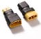 YIXISI 2 Stücke XT90 zu XT60 Stecker Adapter, XT90 Stecker auf XT60 Buchse und XT60 Stecker auf XT90 Buchse, für RC FPV-Drohnen, Lipo-NiMH-Akku-Ladegerät