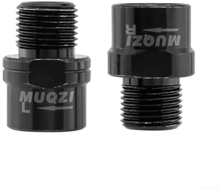 Abschließbare Pedalverlängerung für Fahrräder, 16 mm Verlängerung, und praktisch (schwarz)