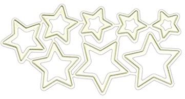 Itkcozcg Sterne Metall Stanzformen Schablone Scrapbooking Album Stempel Papier Karte Für Handgemachte Grußkarten Prägung Dekor