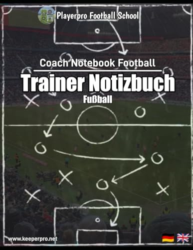 Trainer Notizbuch Fußball / Coach Notebook Football DE/EN
