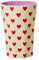 Rice Becher Trinkbecher aus Melamin Darling Hearts Herz large tall