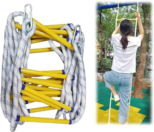 Window Fire Ladder for Apartment Balcony,Easy to Store,House Reusable Non-Slip Flame Resistant Rescue Emergency Escape Ladder