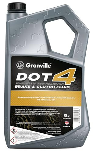 Granville Heavy Duty Synthetic Brake Fluid DOT 4 – 5L | High-Performance Brake Fluid Oil for Modern Vehicles with ABS