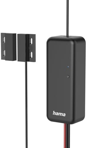Hama Smart Garagentoröffner (Garagentor App Steuerung, Garagentor Smart Home nachrüsten, Garagentor WLAN Öffner, Toröffner smart, Garagenöffner smart, Garagentor Öffner per Handy) schwarz