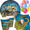 37-tlg. Party-Set * DINOSAURIER & T-REX * mit Teller, Becher, Servietten und Deko für Kindergeburtstag und Mottoparty von Lutz Mauder | Kinder lieben diese Dinos zum Geburtstag und Motto-Party