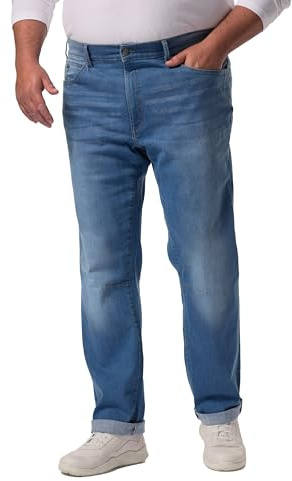 Men Plus Herren große Größen Übergrößen Menswear L-8XL Men+ Jeans, Denim, Straight Fit, 5-Pocket, bis Gr. 72/36 Light Blue 68 837302901-68