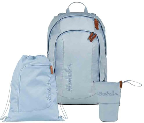 Satch Air Pencil Slider Light Edition Schulrucksack Set 3tlg. inkl. Sportbeutel (Nordic Ice Blue)