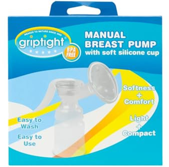 Griptight Manual Breast Pump - Experience The Perfect Blend of Convenience and Comfort with The Griptight Manual Breast Pump - The Ultimate Solution for Mums On The Go