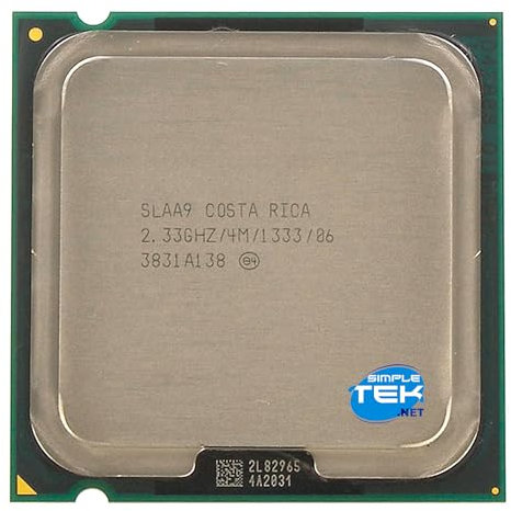 SIMPLETEK - Procesador de sobremesa de doble núcleo 2,33 GHz Socket LGA775 con 2 subprocesos, TDP 65 W y soporte de memoria DDR2 a granel (reacondicionado)