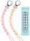 Yolnkos Catenella Portaciuccio Silicone Ciuccio Clips Catena Succhietto Catenelle per Ragazzi Ragazze Regalo per Baby Shower Deisgn a Pezzo Unico 2 Pezzi(Beige,Rosa)