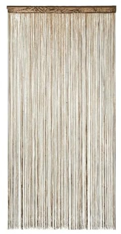 Durlo Fliegenvorhang Terrassentür 200 x 100 cm Fadenvorhang Als Raumteiler oder Dekoration Glitzer Deko Fadenquastenvorhang für Tür Fenster