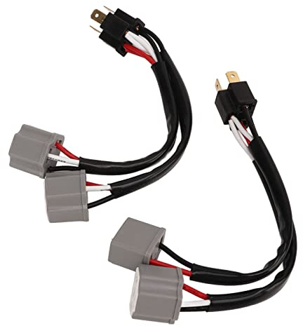 Tangxi 9003 H4-Scheinwerfer-Kabelbaum, Stecker-auf-Buchse-Splitter-Adapter, Robustes Plug-and-Play-Scheinwerfer-Splitter-Kabel für LKW-Pickup-LED, Hocheffizienter Kabelbaum-Adapter für