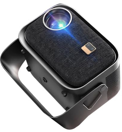 LIXSAZSE Langlebiger Beam Projektor für Smartphone, Heimkino, Mini Projektor, Heimkino Projektoren, Smart TV, 4K, vielseitig tragbar, Gleicher Bildschirm für Mobi