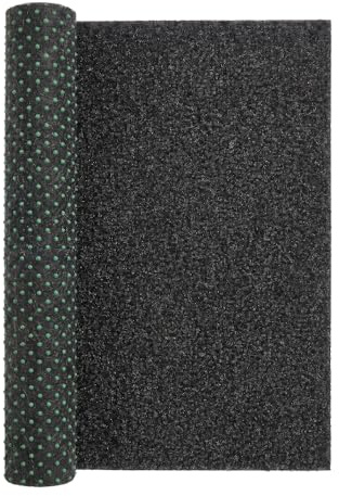Mazovia Kunstrasen mit Noppen Grau, Anthrazit Wetterfest Rasenteppich für Balkon Garten Terrasse Wasserfest, Pflegeleicht & Robust Meterware Höhe: 6mm 300 x 1300 cm 3x13 m