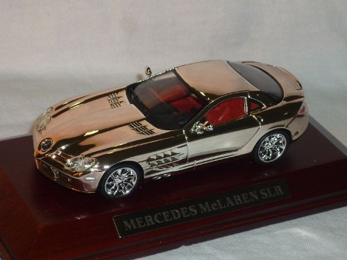 MODELLCARSONLINE Mercedes Benz SLR Chrom 1/43 Modell Auto Modellauto