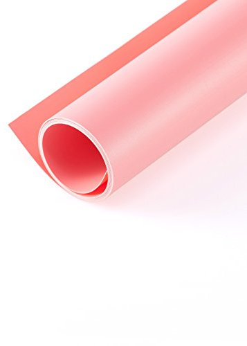 Selens PVC Backdrop 68x130cm Photography Background Vinyl Coral Pink for Photo Studio Flat Lay Food Product Table Shooting Video