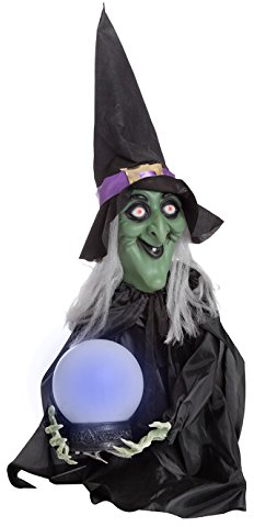 Panelize Kristallkugel Wahrsagerin Hexe mit magischer Kugel (mit Geräusch und Licht)