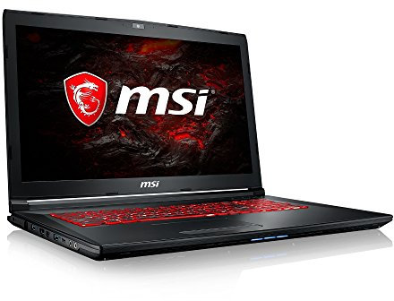 MSI GL72M 7REX 1225UK 17.3-Inch Gaming Laptop - (Black) (Intel Core i7-7700HQ, 8 GB RAM, 256 GB SSD Plus 1 TB HDD, GeForce GTX 1050Ti, Windows 10 Home)