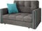 Mirjan24 Sofa Viva Bis II mit Schlaffunktion, 2 Sitzer Polstersofa mit Bettkasten inkl. Kissen, Schlafsofa Sofagarnitur, Bettsofa, Wohnlandschaft, Farbauswahl (Alova 36 + Alova 29)