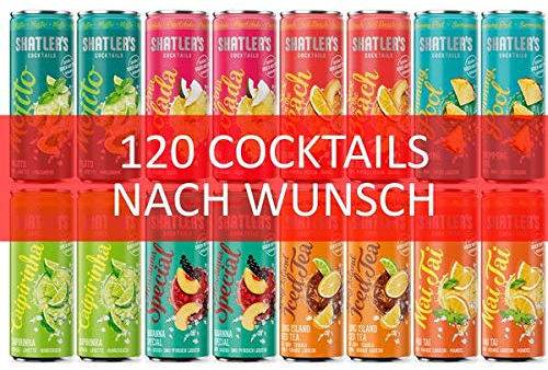 Shatler´s Wunsch-Cocktail Paket (120x0,25l) inkl. 30EUR Dosenpfand