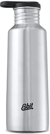 Esbit Trinkflasche Pictor - Edelstahl Trinkflasche mit praktischem Loop Verschluss - 750 ml in Edelstahl