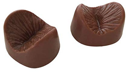 Cadeau essentiel : chocolats coquins pour une dent sucrée. Chocolats comestibles en forme d'anus