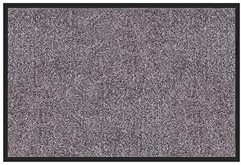 etm Hochwertige Fußmatte | schadstoffgeprüft | bewährte Eingangsmatte in Gewerbe & Haushalt | Schmutzfangmatte mit Top-Reinigungswirkung | Sauberlaufmatte waschbar & rutschfest (120x300 cm, Grau)