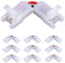 JAUHOFOGEI LED Eckverbinder 2 Polig, Strip Verbinder 90 Winkel für 8mm Breit SMD 2835 3528 3030 Einfarbige LED Streifen Stripes Band 12V 24V, 20AWG Kabel, Max Ampere 5A, 10 Stück