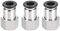 sourcing map Conector Manguera Empuje, Racor Neumatico Recto, Tubo de 8mm Diámetro Exterior x 1/4PT Hembra, Adaptador Manguera Tubo, Enchufe Rapido Neumatico, 3 Piezas