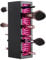 JAMEND CLXP Makeup Brushes Holder Organizer, Silicone Vanity Air Drying Rack Display Storage for Brush, Eyeliners and More, Practical Cosmetic Tools Container Nonmagnetic. (Red-Black)