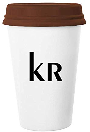 Dänemark Währung Symbol Krone Tasse Kaffee Trinkglas Keramik Tasse Deckel