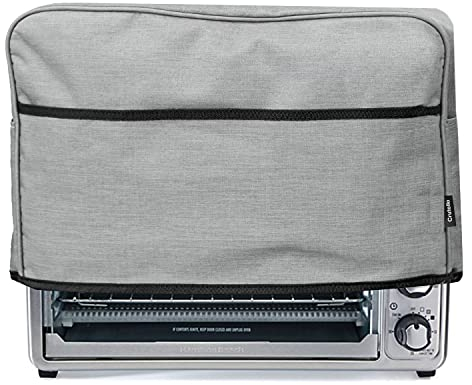 Crutello 6 Slice Toaster Oven Cover - Storage Pockets, Heavy-Duty Dust Covers
