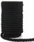 Tenn Well Schwarze Makramee-Schnur, 10 mm, 3-lagig, gedreht, dickes Baumwollseil für Basteln, Wandbehänge, Pflanzenaufhänger, Knoten, Halloween-Dekoration